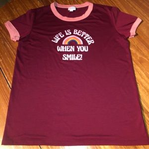 LuLaRoe rainbow shirt XL